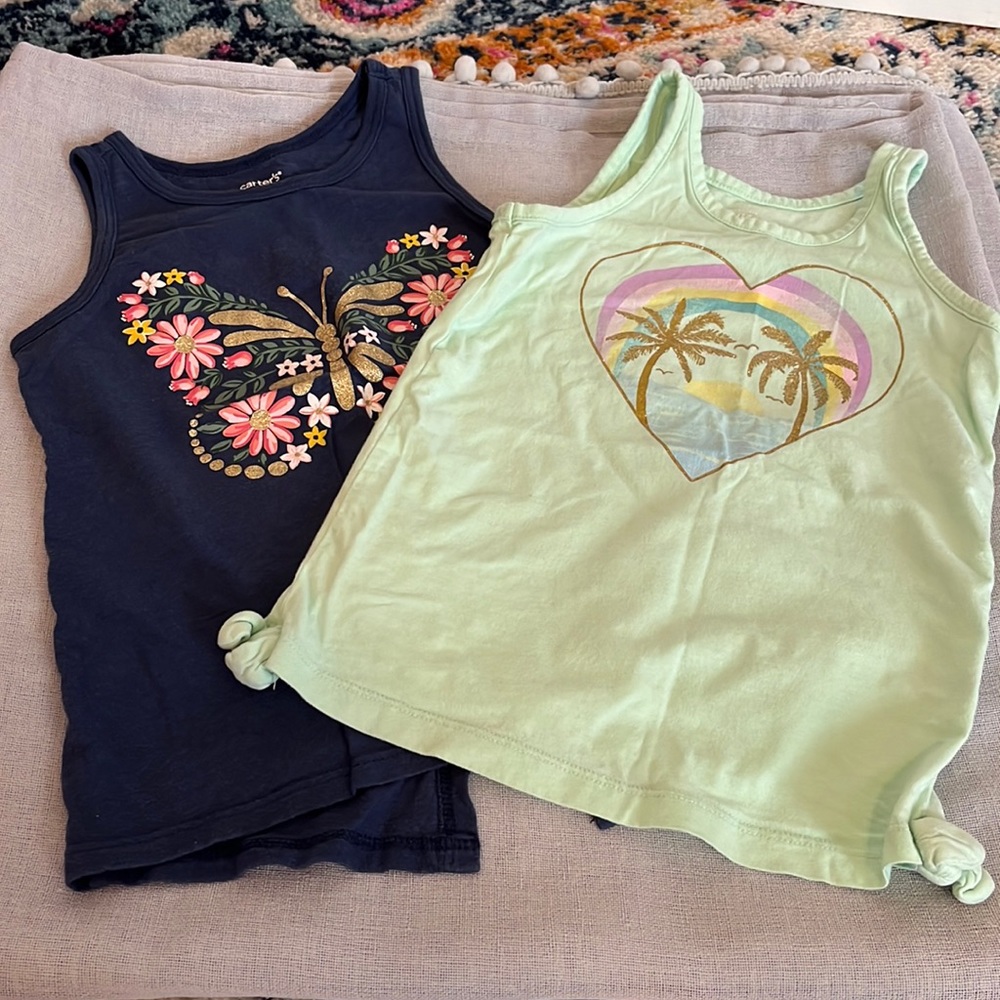 2-Pack Glitter Graphic Tank Top Bundle